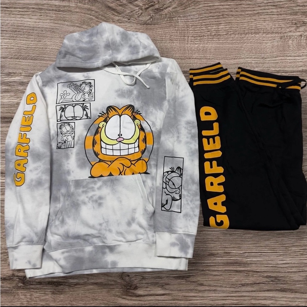 Garfield Hoodie and Sweatpants Set - Sz M (Adult) BNWT